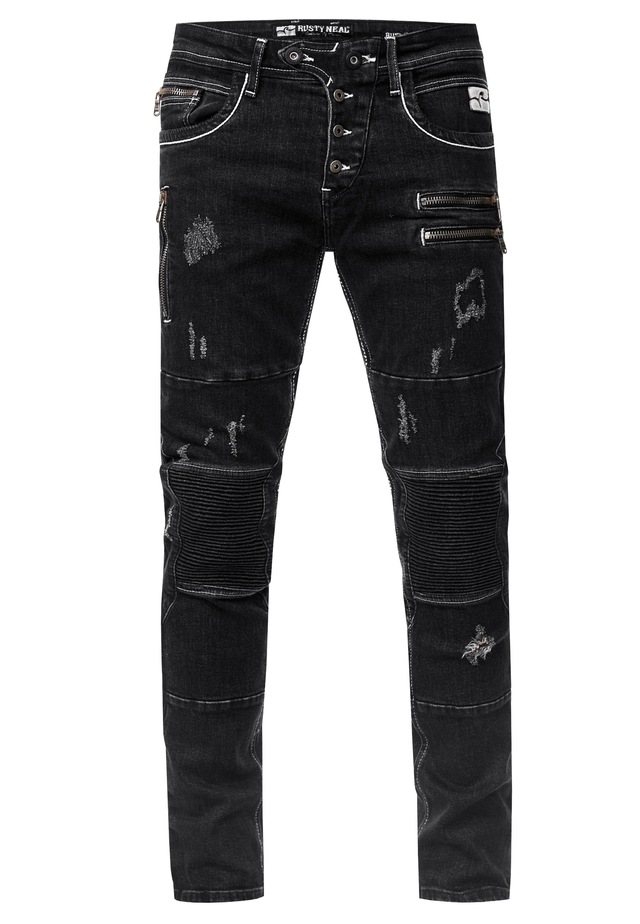 Rusty Neal Slim-fit-Jeans »MISATO« im modischen Used-Look