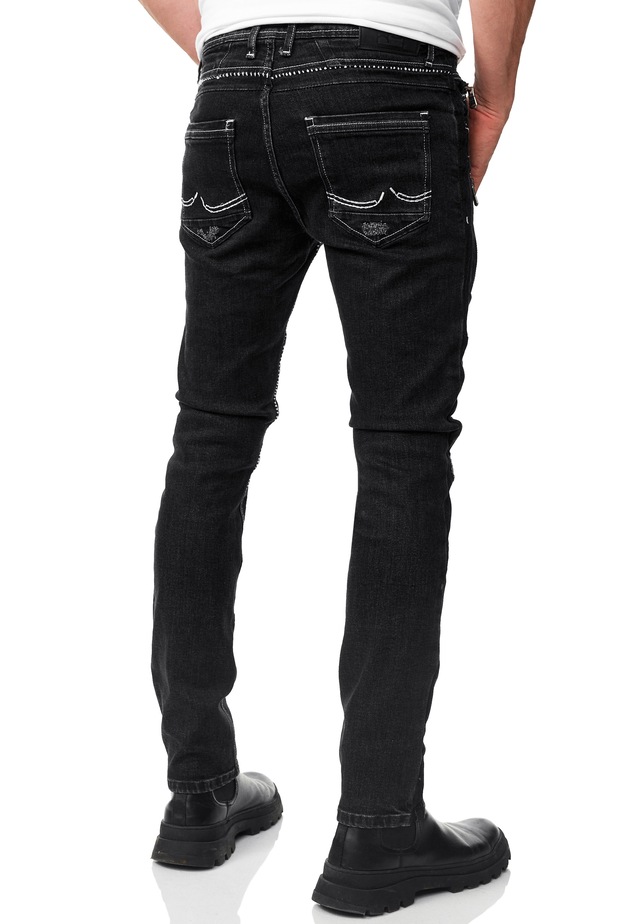 Rusty Neal Slim-fit-Jeans »MISATO« im modischen Used-Look