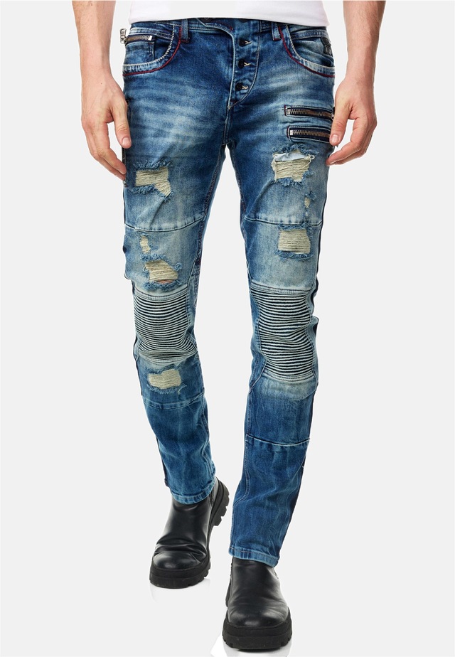 Rusty Neal Slim-fit-Jeans »MISATO« im modischen Used-Look