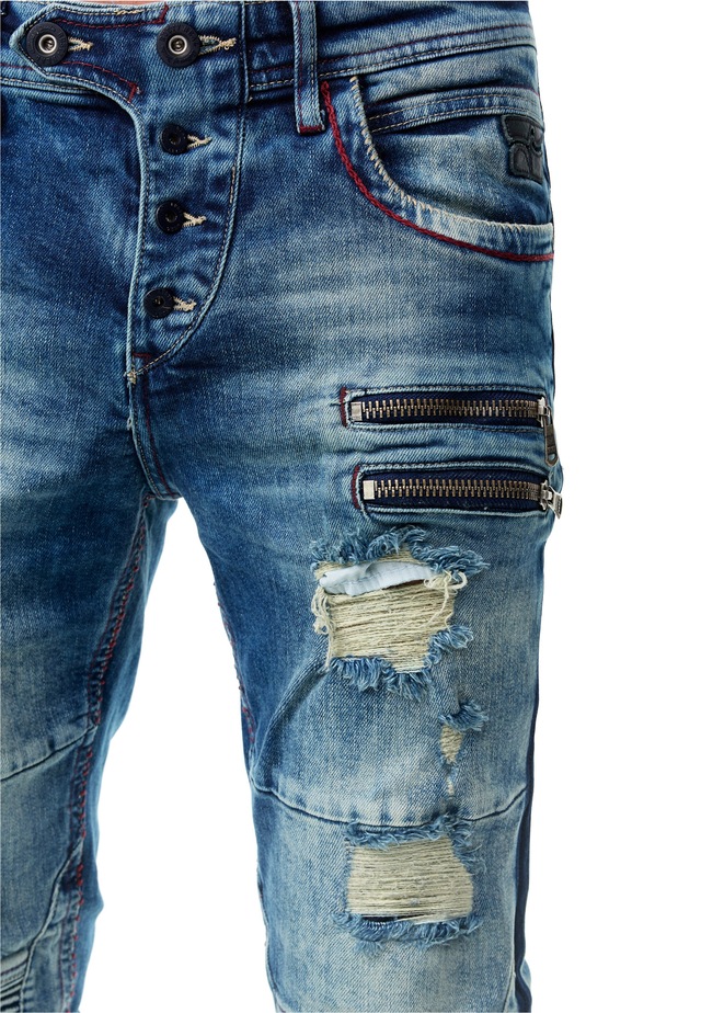 Rusty Neal Slim-fit-Jeans »MISATO« im modischen Used-Look
