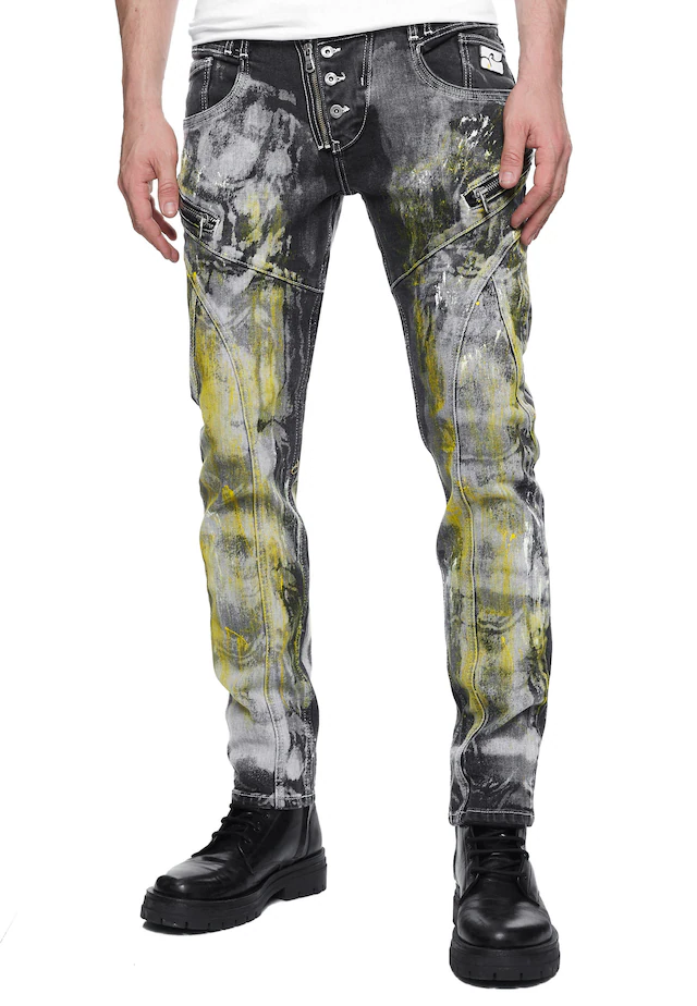 Rusty Neal Straight-Jeans »MORI« mit trendigen Zierelementen