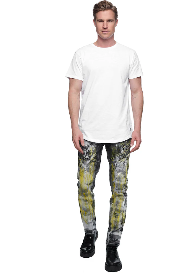 Rusty Neal Straight-Jeans »MORI« mit trendigen Zierelementen