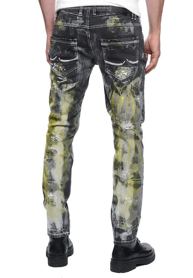 Rusty Neal Straight-Jeans »MORI« mit trendigen Zierelementen