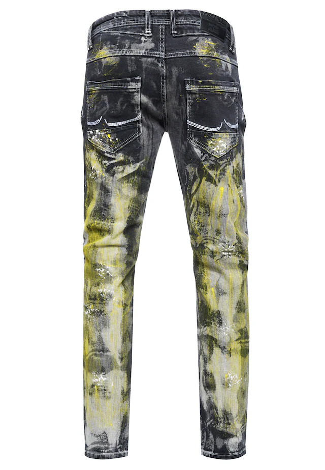 Rusty Neal Straight-Jeans »MORI« mit trendigen Zierelementen