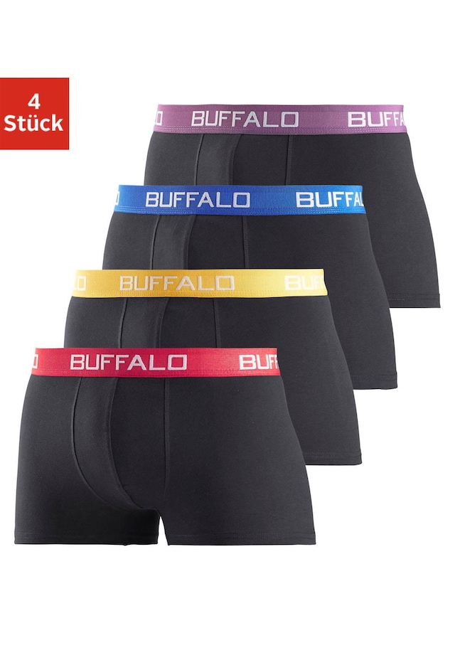 Buffalo Boxer »Boxershorts für Herren« Packung, 4 Stk. aus Baumwoll-Mix