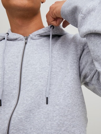 Jack & Jones Kapuzensweatjacke »JJEBRADLEY mit Kapuze, ideal für kalte Jahreszeit« Materialmix, relaxed fit