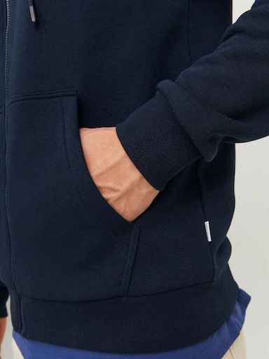 Jack & Jones Kapuzensweatjacke »JJEBRADLEY mit Kapuze, ideal für kalte Jahreszeit« Materialmix, relaxed fit