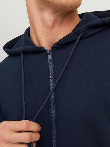 Jack & Jones Kapuzensweatjacke »JJEBRADLEY mit Kapuze, ideal für kalte Jahreszeit« Materialmix, relaxed fit