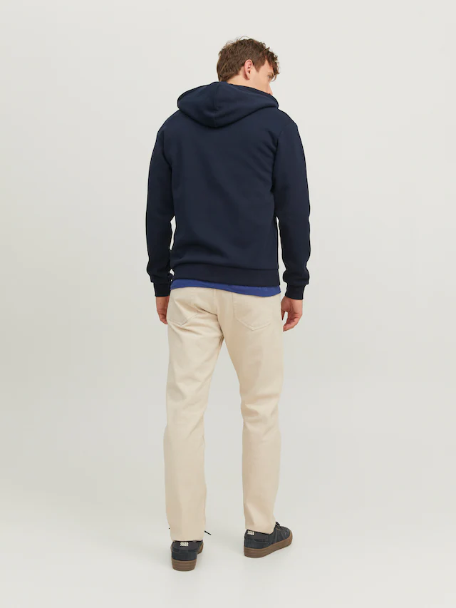 Jack & Jones Kapuzensweatjacke »JJEBRADLEY mit Kapuze, ideal für kalte Jahreszeit« Materialmix, relaxed fit
