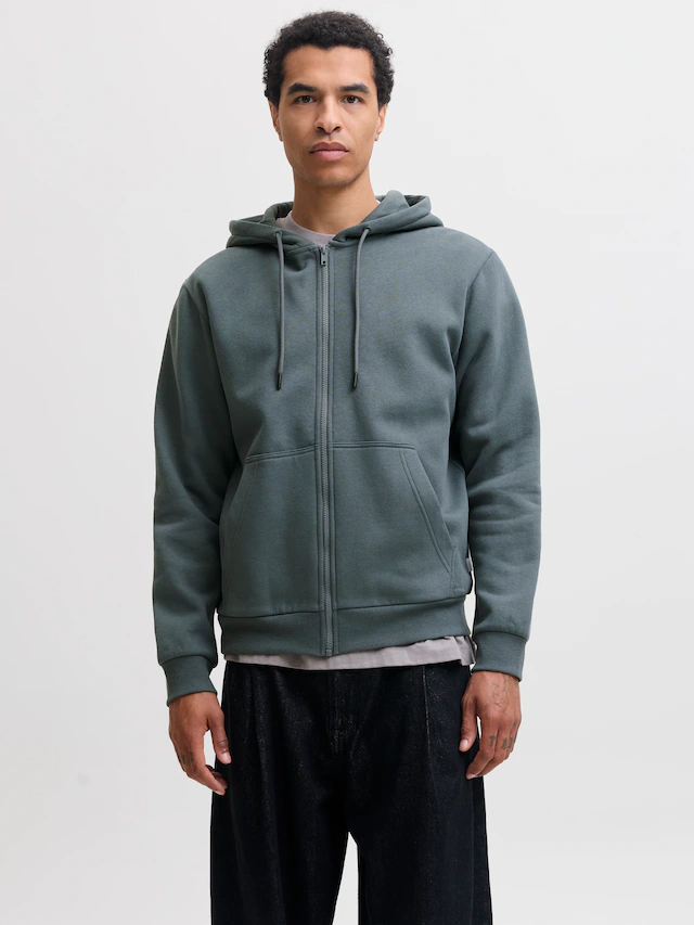Jack & Jones Kapuzensweatjacke »JJEBRADLEY mit Kapuze, ideal für kalte Jahreszeit« Materialmix, relaxed fit