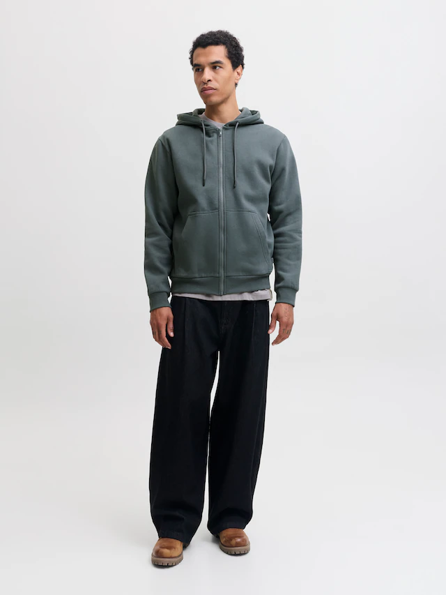 Jack & Jones Kapuzensweatjacke »JJEBRADLEY mit Kapuze, ideal für kalte Jahreszeit« Materialmix, relaxed fit