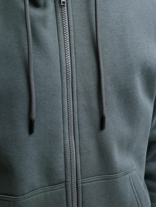 Jack & Jones Kapuzensweatjacke »JJEBRADLEY mit Kapuze, ideal für kalte Jahreszeit« Materialmix, relaxed fit