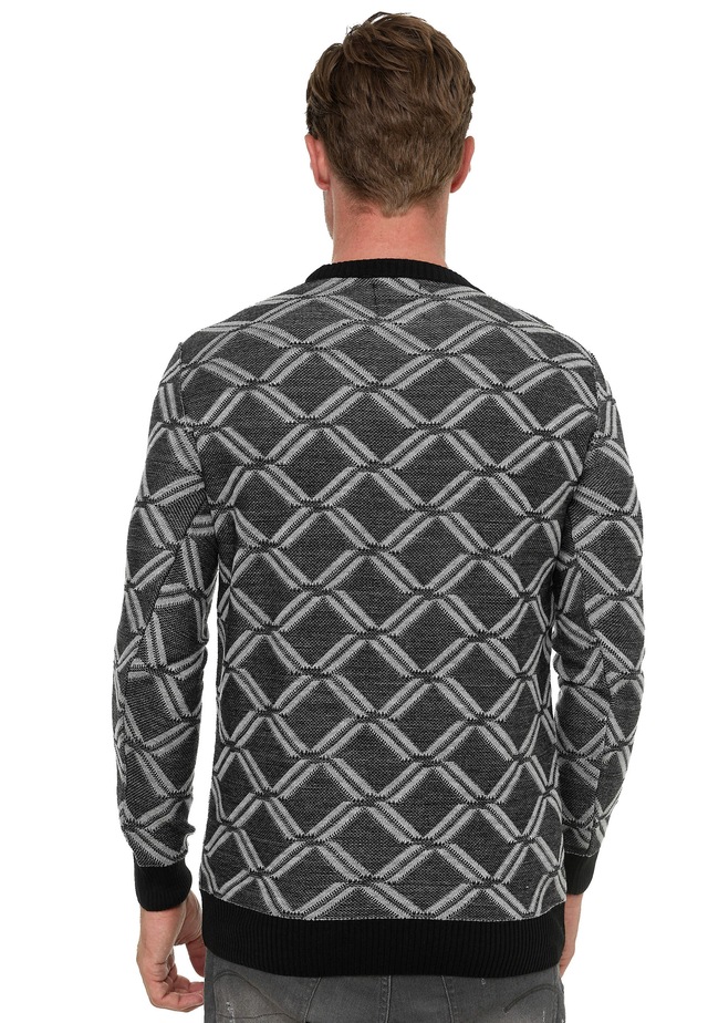 Rusty Neal Strickpullover in tollem Karo-Design