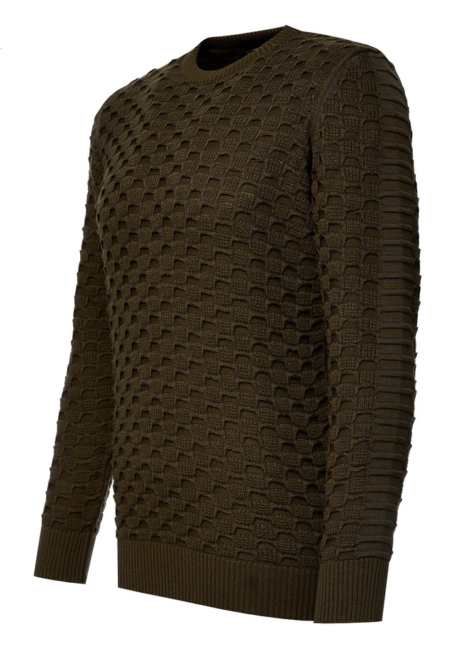 Rusty Neal Strickpullover mit modernem Strickmuster