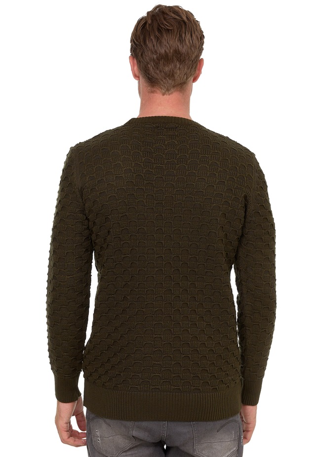 Rusty Neal Strickpullover mit modernem Strickmuster