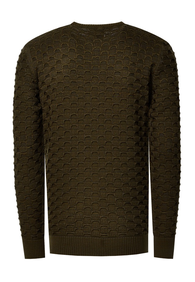 Rusty Neal Strickpullover mit modernem Strickmuster