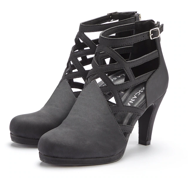 LASCANA Stiefelette »Stiefel, Boots,« mit Cut-Outs VEGAN