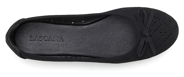 LASCANA Ballerina »Slip-On-Sneaker, Freizeitschuh, Slipper, Halbschuh,« mit kleinen Cut-Outs VEGAN