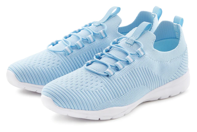 Vivance Sneaker »Freizeitschuh, Halbschuh, Turnschuhe, Slip-On-Sneaker,« superleicht, zum Reinschlüpfen mit elastischen Schnürbändern VEGAN