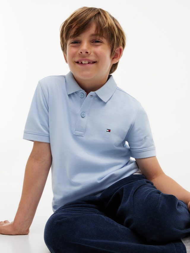 Tommy Hilfiger Poloshirt »FLAG POLO SS« mit Logostickerei