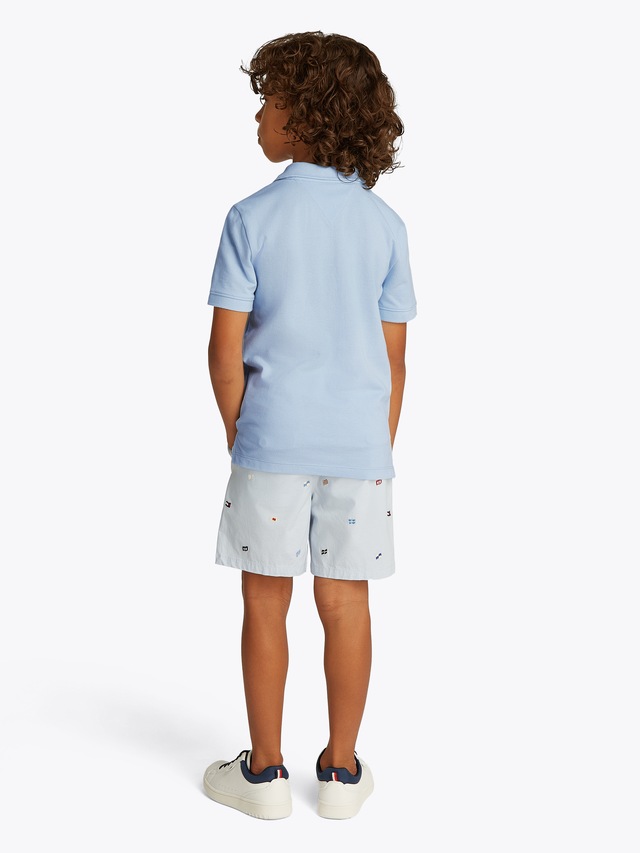 Tommy Hilfiger Poloshirt »FLAG POLO SS« mit Logostickerei