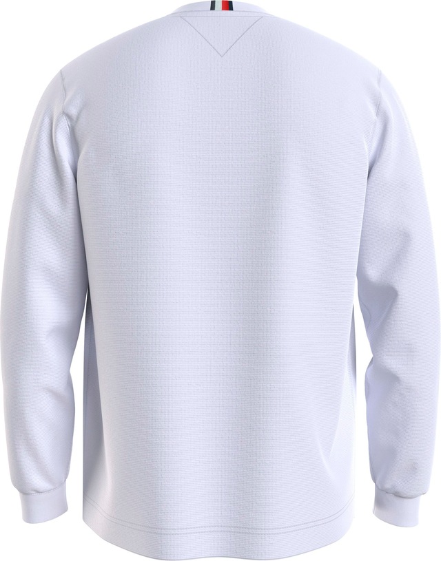 Tommy Hilfiger Rundhalspullover »TEXTURED LS TEE« mit Rundhalsausschnitt