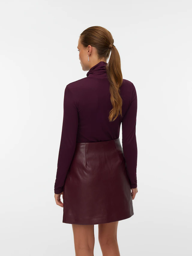 Vero Moda Langarmshirt »VMALBERTE LS ROLLNECK TOP JRS NOOS« Viskosemischung