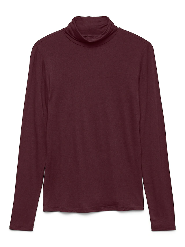 Vero Moda Langarmshirt »VMALBERTE LS ROLLNECK TOP JRS NOOS« Viskosemischung