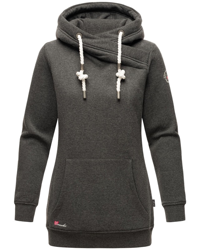 Marikoo Kapuzenpullover »Izuyaa« langer warmer Kapuzenpullover
