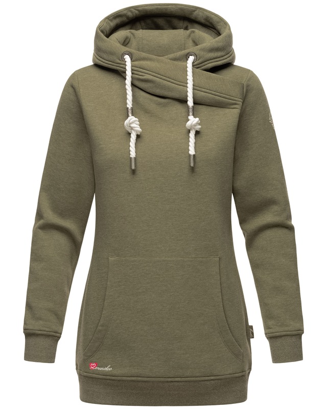 Marikoo Kapuzenpullover »Izuyaa« langer warmer Kapuzenpullover