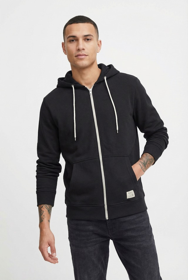 Blend Kapuzensweatjacke »BHNOAH« aus Baumwolle und Polyester, Slim Fit, mit Reißverschluss