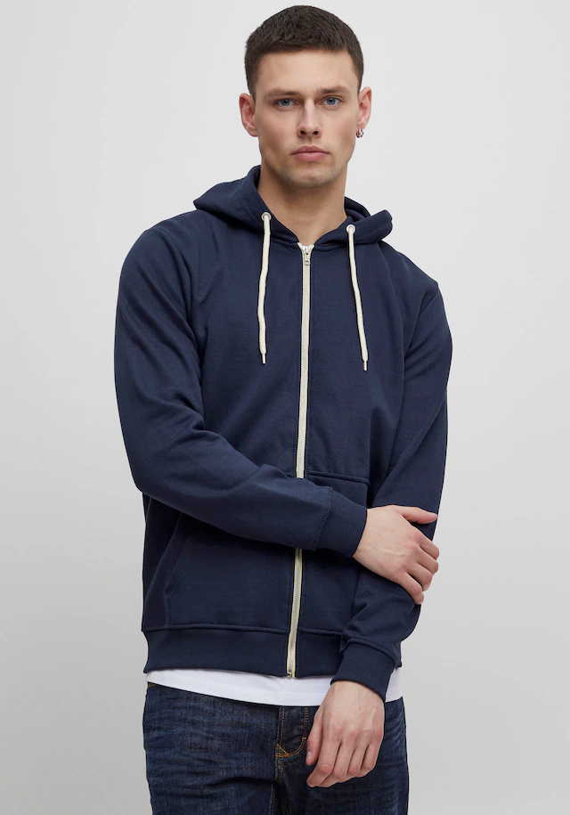 Blend Kapuzensweatjacke »BHNOAH« aus Baumwolle und Polyester, Slim Fit, mit Reißverschluss