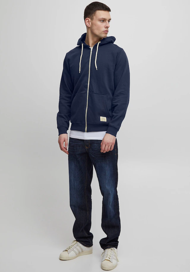Blend Kapuzensweatjacke »BHNOAH« aus Baumwolle und Polyester, Slim Fit, mit Reißverschluss