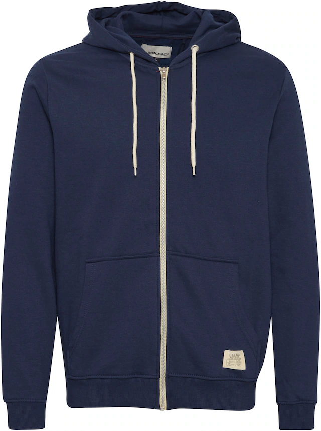Blend Kapuzensweatjacke »BHNOAH« aus Baumwolle und Polyester, Slim Fit, mit Reißverschluss