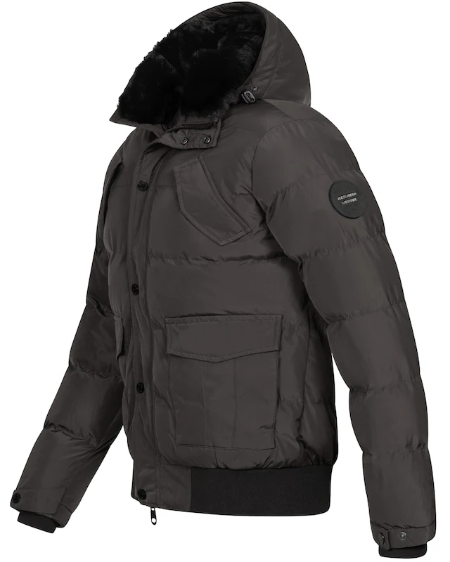 Alessandro Salvarini Winterjacke »ASLeonio« mit warmem Teddyfell und abnehmbarer Kapuze