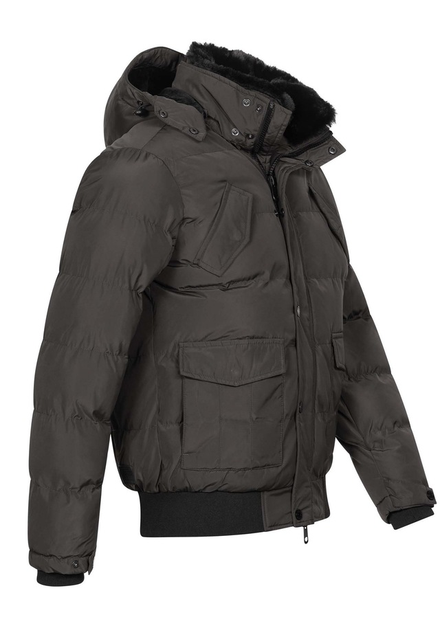 Alessandro Salvarini Winterjacke »ASLeonio« mit warmem Teddyfell und abnehmbarer Kapuze