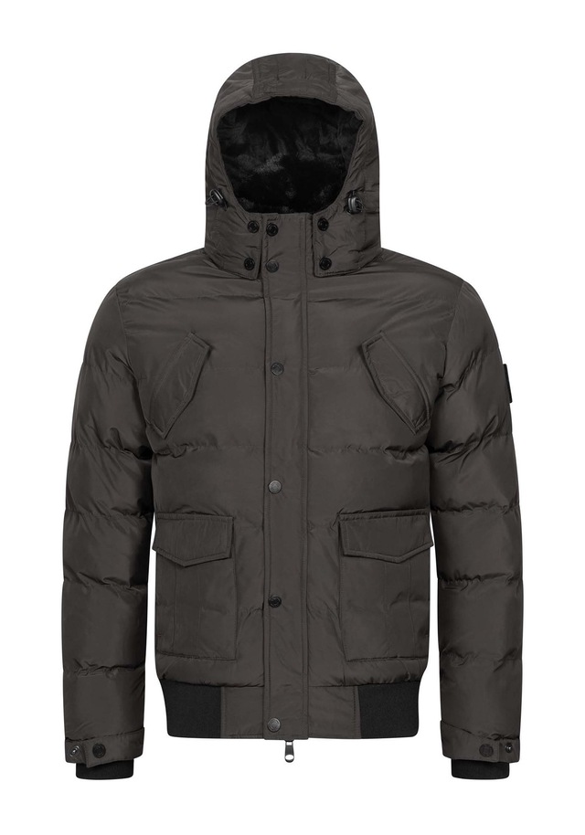 Alessandro Salvarini Winterjacke »ASLeonio« mit warmem Teddyfell und abnehmbarer Kapuze