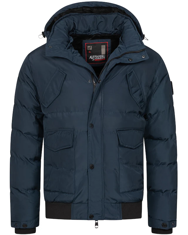 Alessandro Salvarini Winterjacke »ASLeonio« mit warmem Teddyfell und abnehmbarer Kapuze