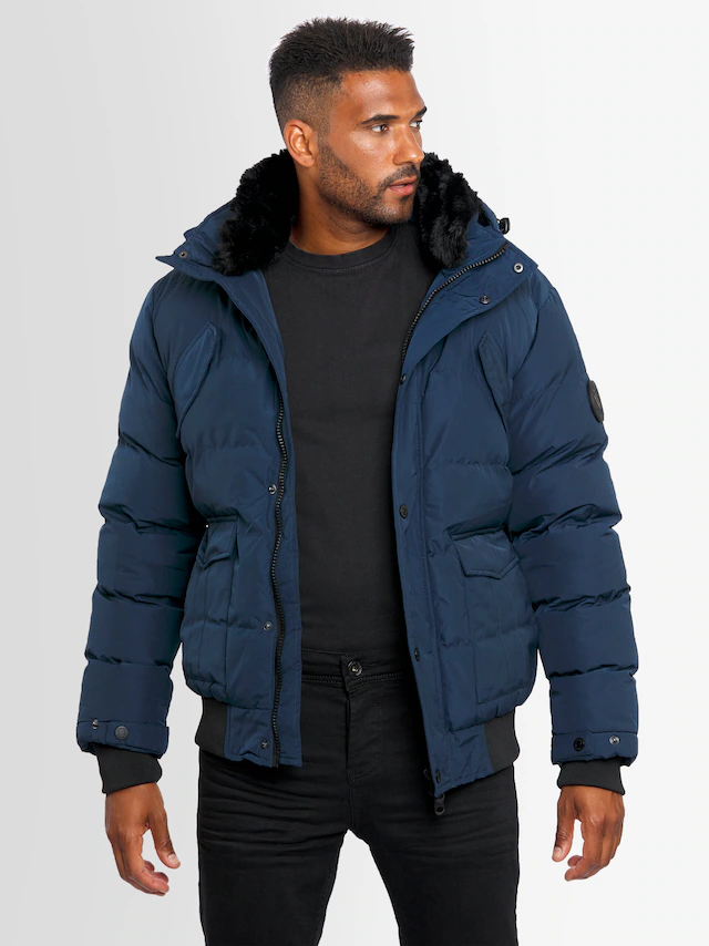 Alessandro Salvarini Winterjacke »ASLeonio« mit warmem Teddyfell und abnehmbarer Kapuze