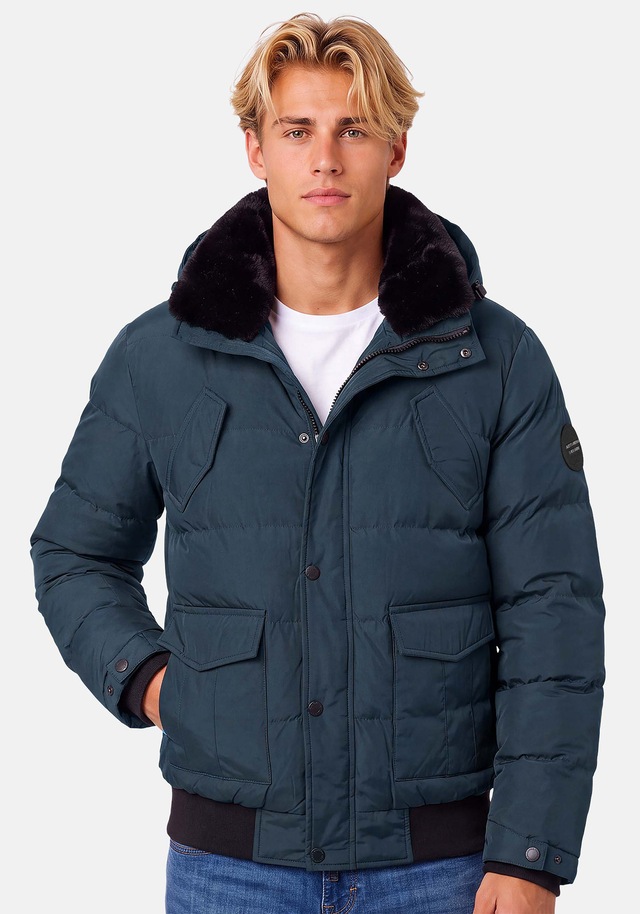 Alessandro Salvarini Winterjacke »ASLeonio« mit warmem Teddyfell und abnehmbarer Kapuze