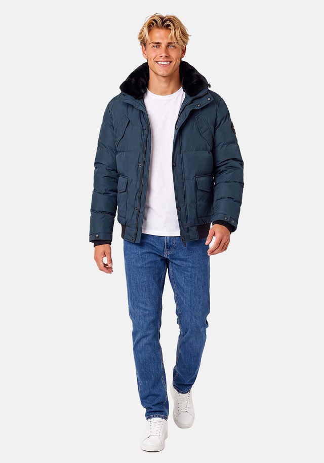 Alessandro Salvarini Winterjacke »ASLeonio« mit warmem Teddyfell und abnehmbarer Kapuze