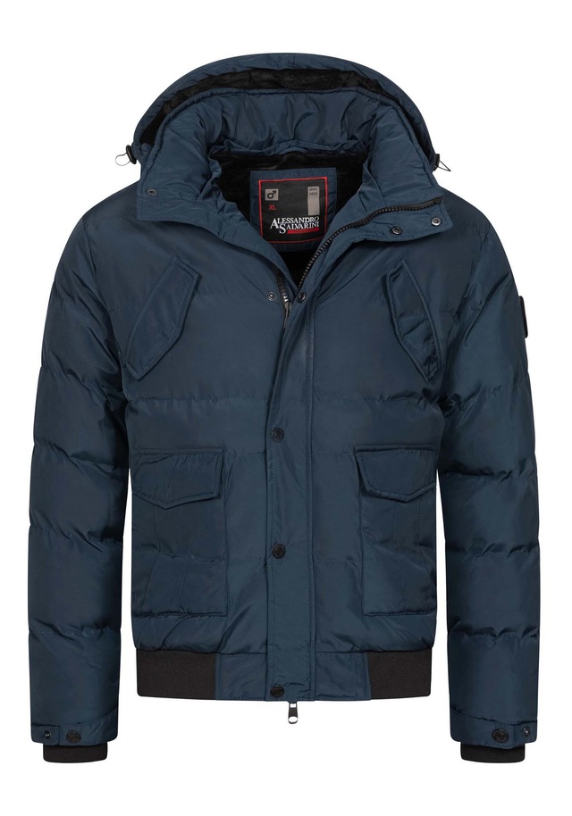 Alessandro Salvarini Winterjacke »ASLeonio« mit warmem Teddyfell und abnehmbarer Kapuze