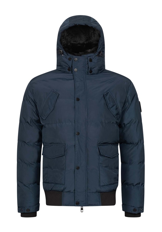 Alessandro Salvarini Winterjacke »ASLeonio« mit warmem Teddyfell und abnehmbarer Kapuze
