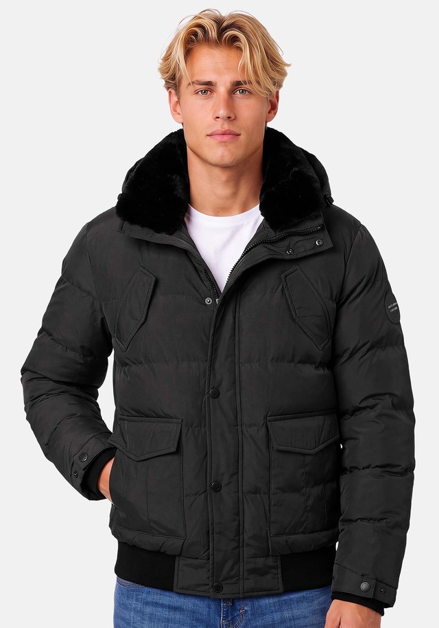 Alessandro Salvarini Winterjacke »ASLeonio« mit warmem Teddyfell und abnehmbarer Kapuze