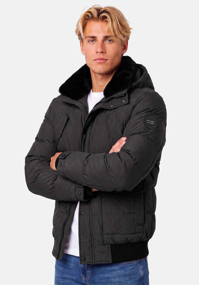 Alessandro Salvarini Winterjacke »ASLeonio« mit warmem Teddyfell und abnehmbarer Kapuze
