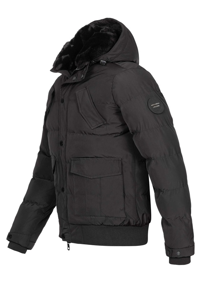 Alessandro Salvarini Winterjacke »ASLeonio« mit warmem Teddyfell und abnehmbarer Kapuze