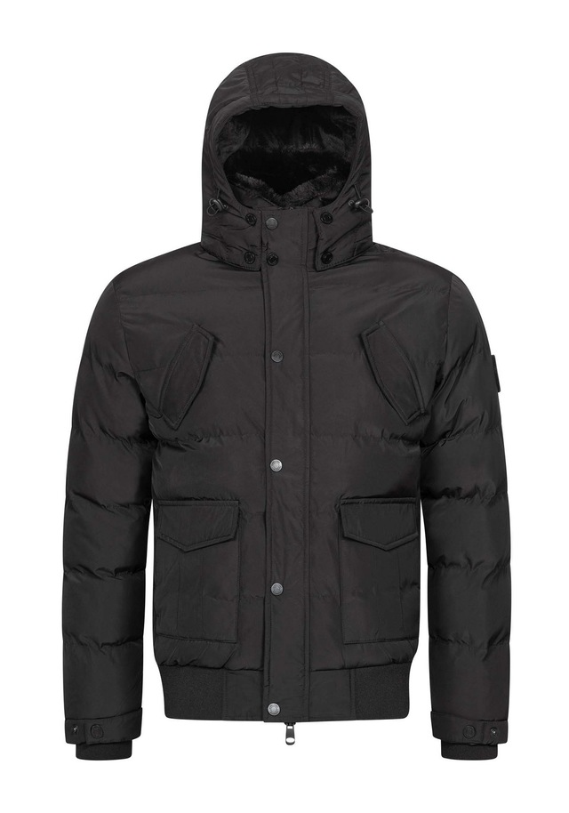 Alessandro Salvarini Winterjacke »ASLeonio« mit warmem Teddyfell und abnehmbarer Kapuze