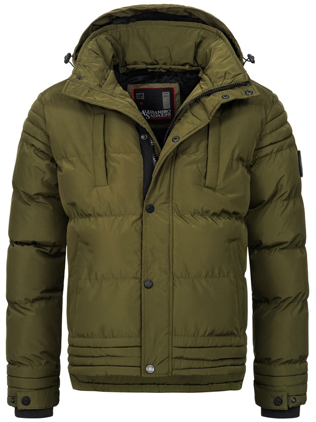 Alessandro Salvarini Winterjacke »ASFabiano« mit warmem Teddyfell und abnehmbarer Kapuze