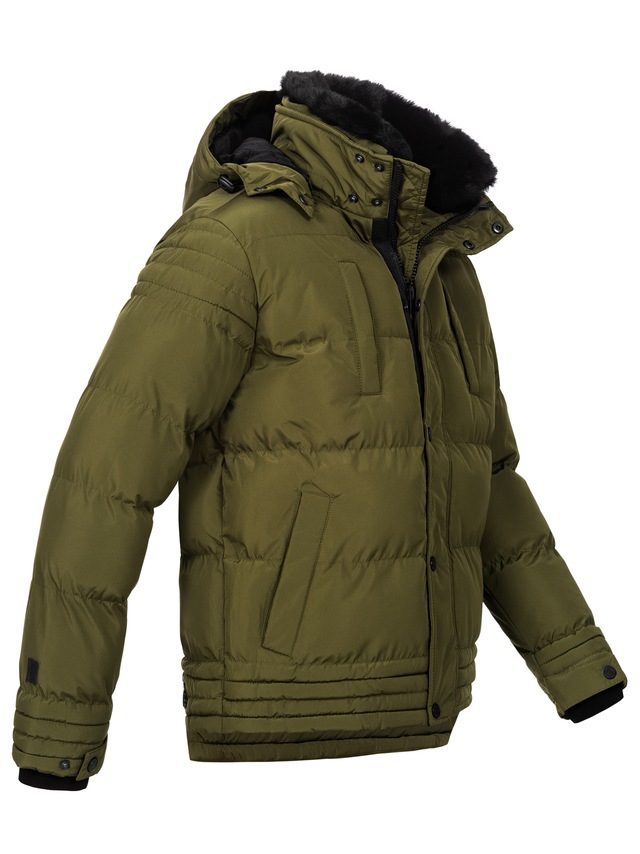 Alessandro Salvarini Winterjacke »ASFabiano« mit warmem Teddyfell und abnehmbarer Kapuze