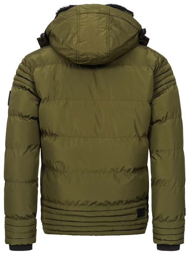 Alessandro Salvarini Winterjacke »ASFabiano« mit warmem Teddyfell und abnehmbarer Kapuze